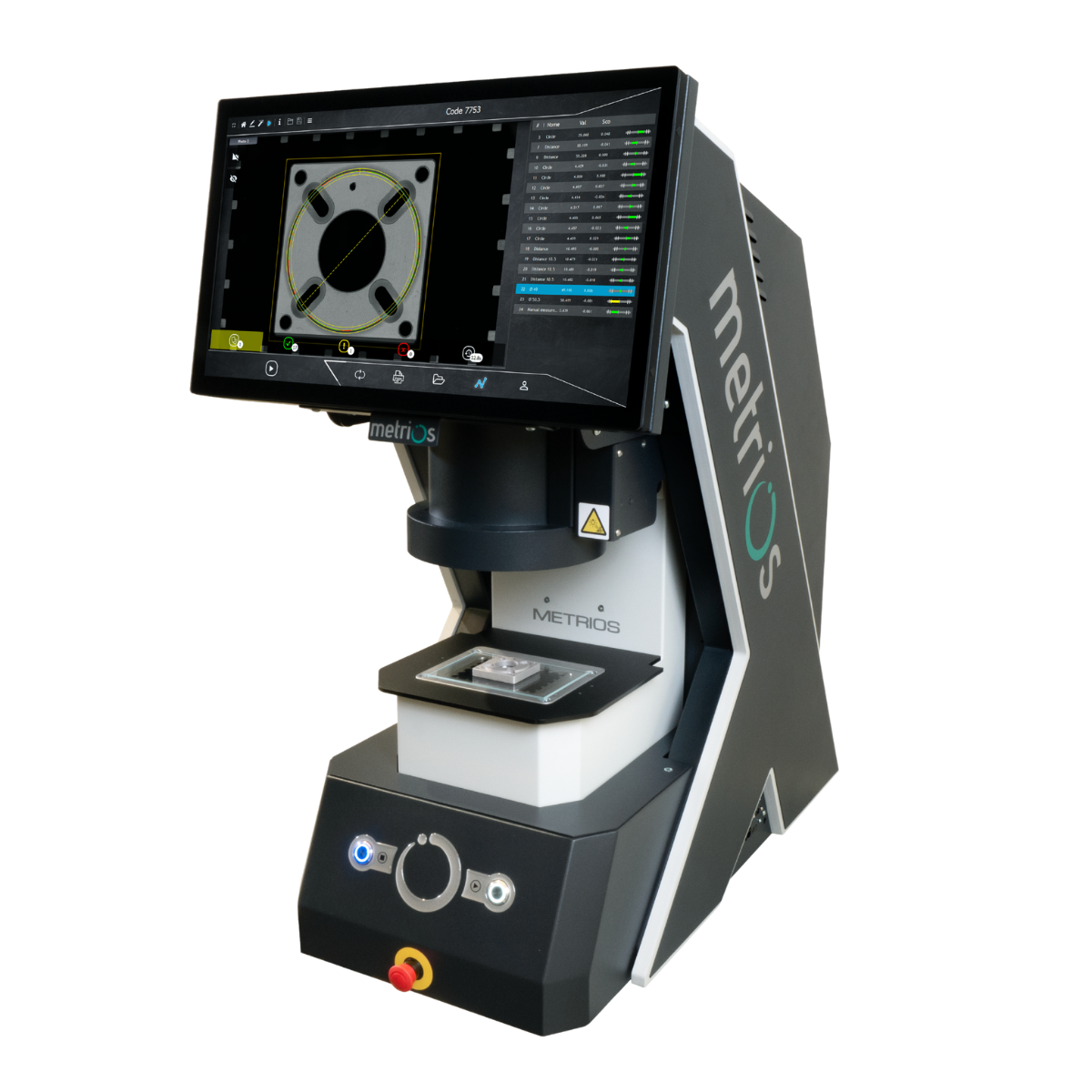 METRIOS optical measurement machine for automated dimensional inspection and quality control of precision machined parts