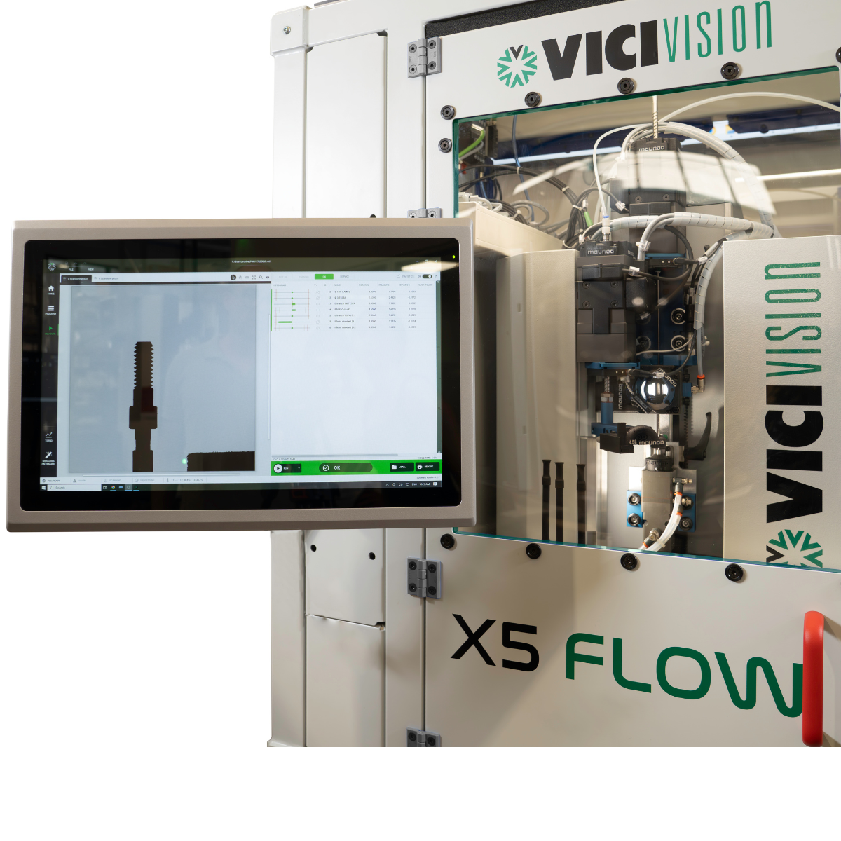 vici automation x5 flow optical mesuring machine